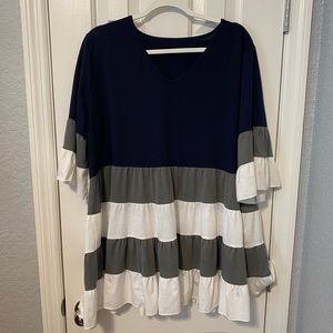 Striped Babydoll Tunic